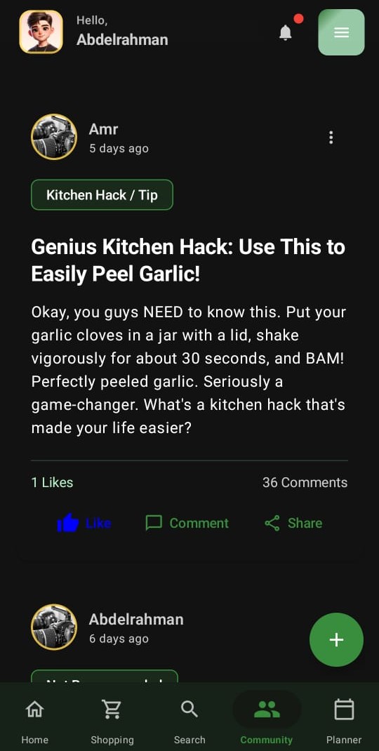 Recipe Community